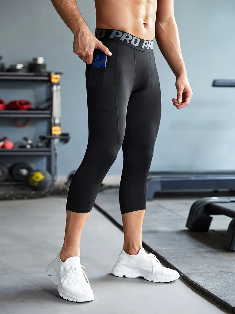 Men's Compressions Leggings Black