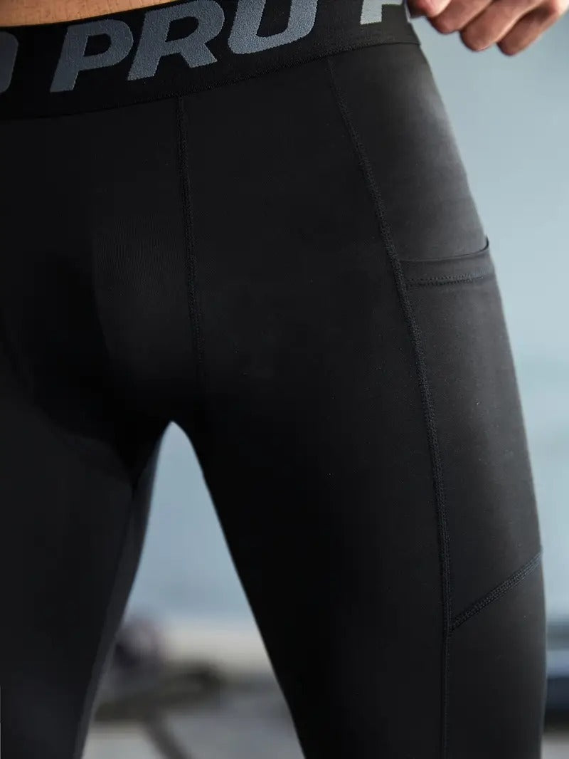 Men's Compressions Leggings Black