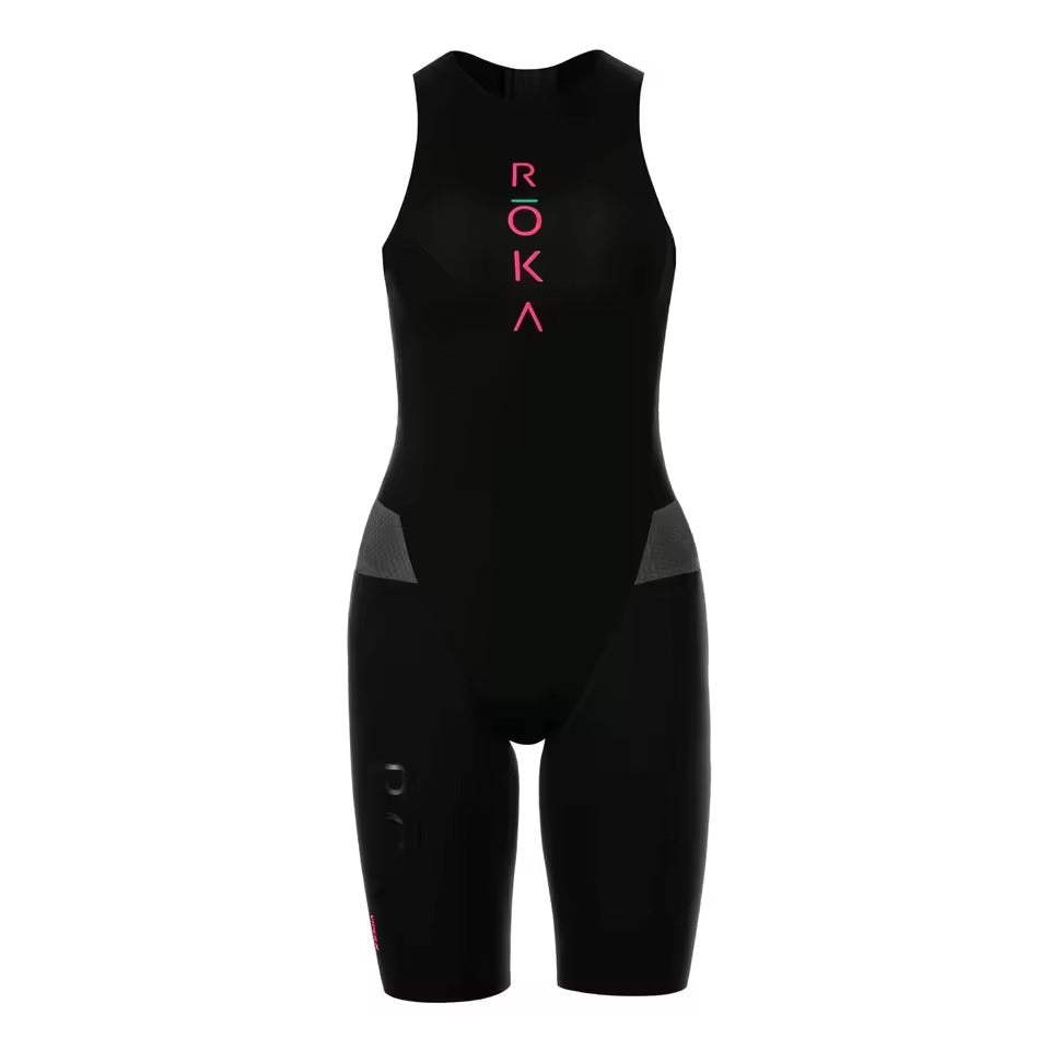 Women's Roka Tri Suit  Black Pink
