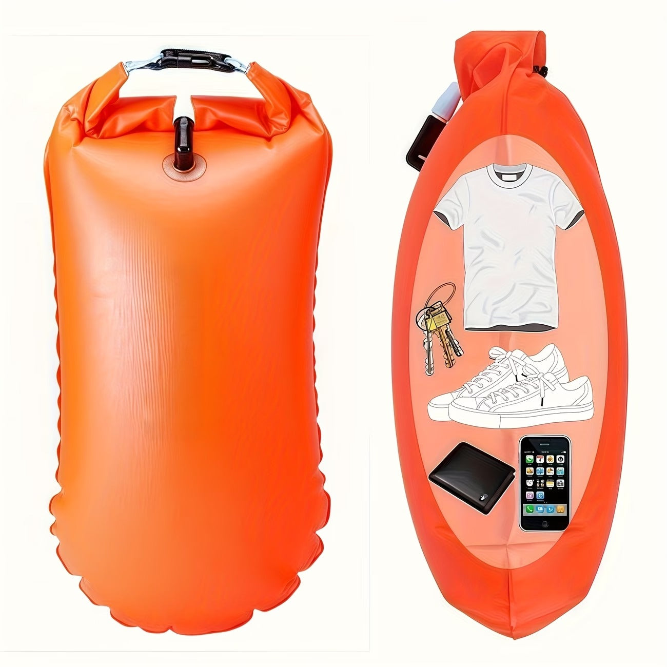 Orange-Open Water Buoy For Triathletes and Swimmers
