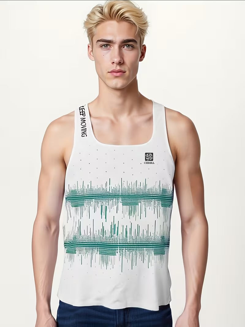 Men's Professional Marathon Running Sleeveless T-shirt