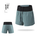 running short gray green with pockets