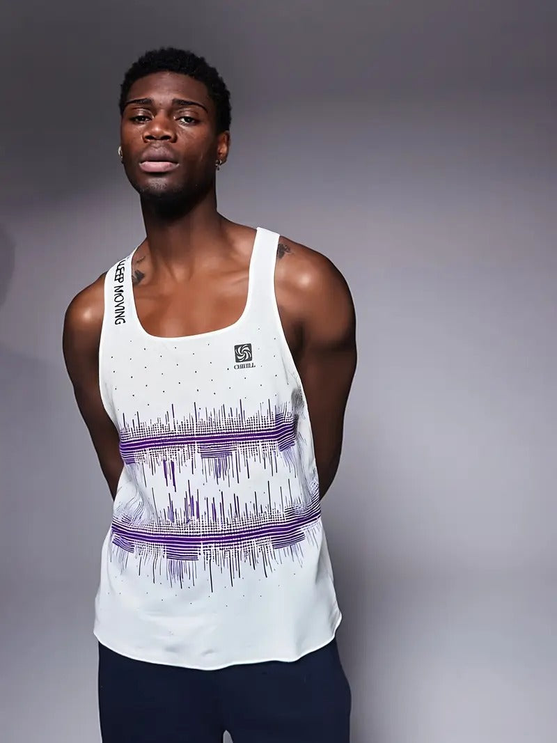 Men's Professional Marathon Running Sleeveless T-shirt
