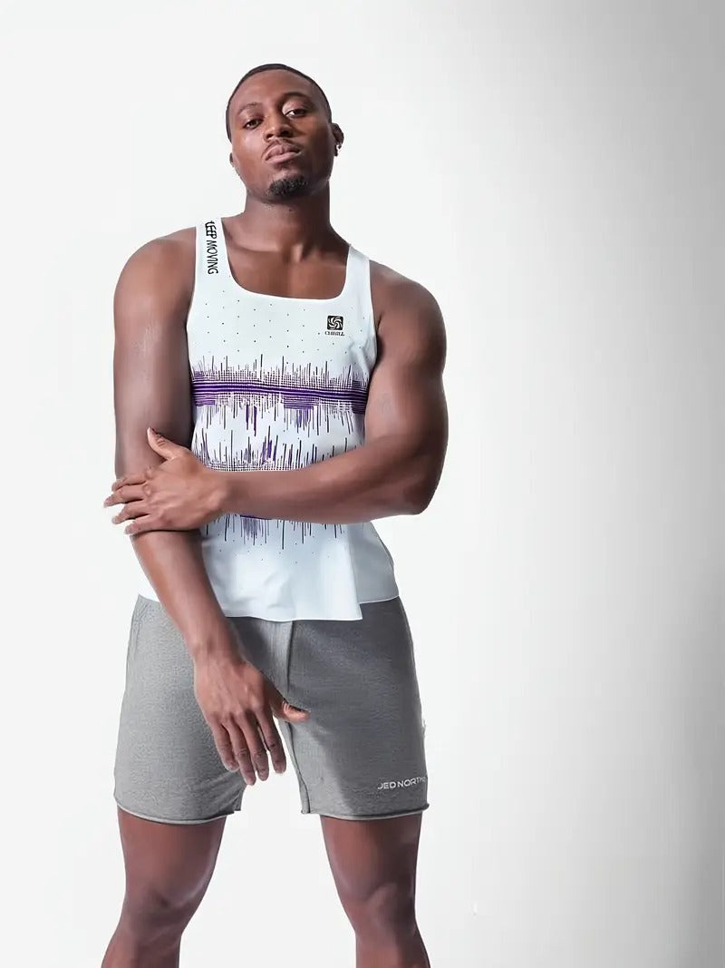 Men's Professional Marathon Running Sleeveless T-shirt