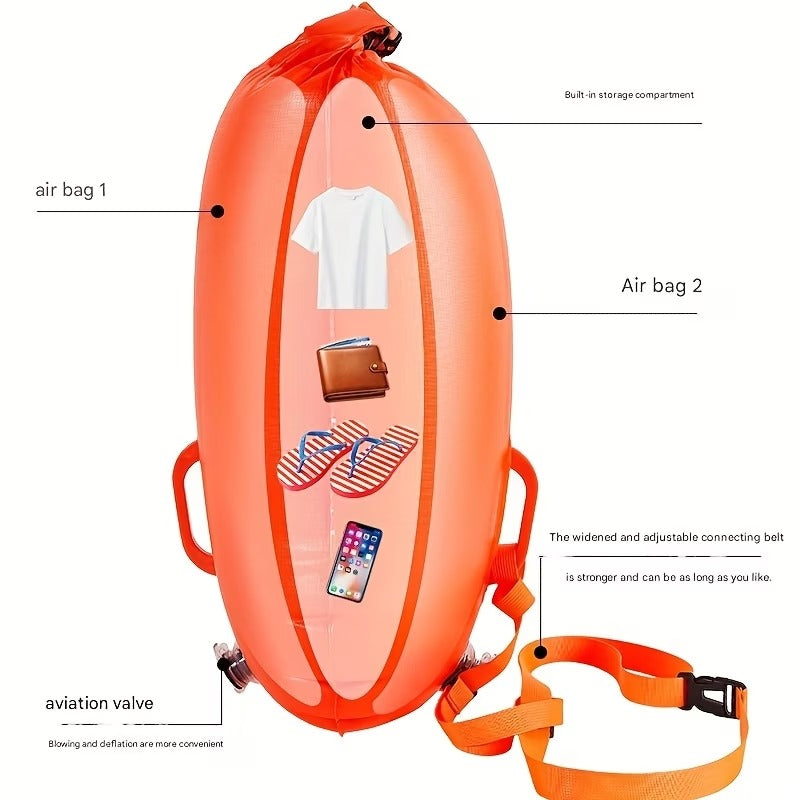 Orange-Open Water Buoy For Triathletes and Swimmers