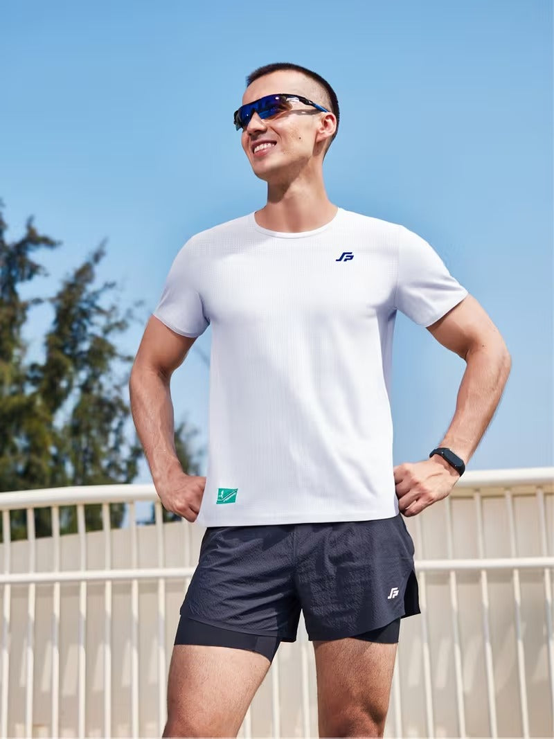 FEISUPAO Men's  Lightweight Running T-Shirt