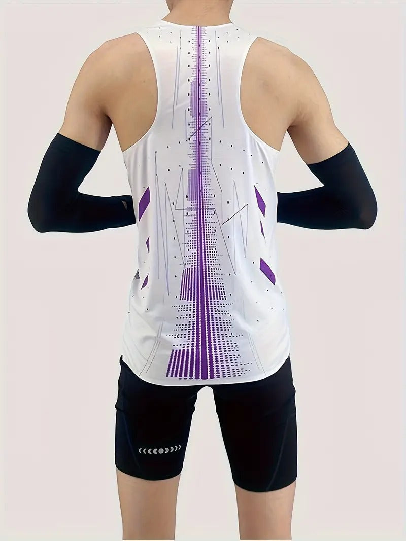Men's Professional Marathon Running Sleeveless T-shirt