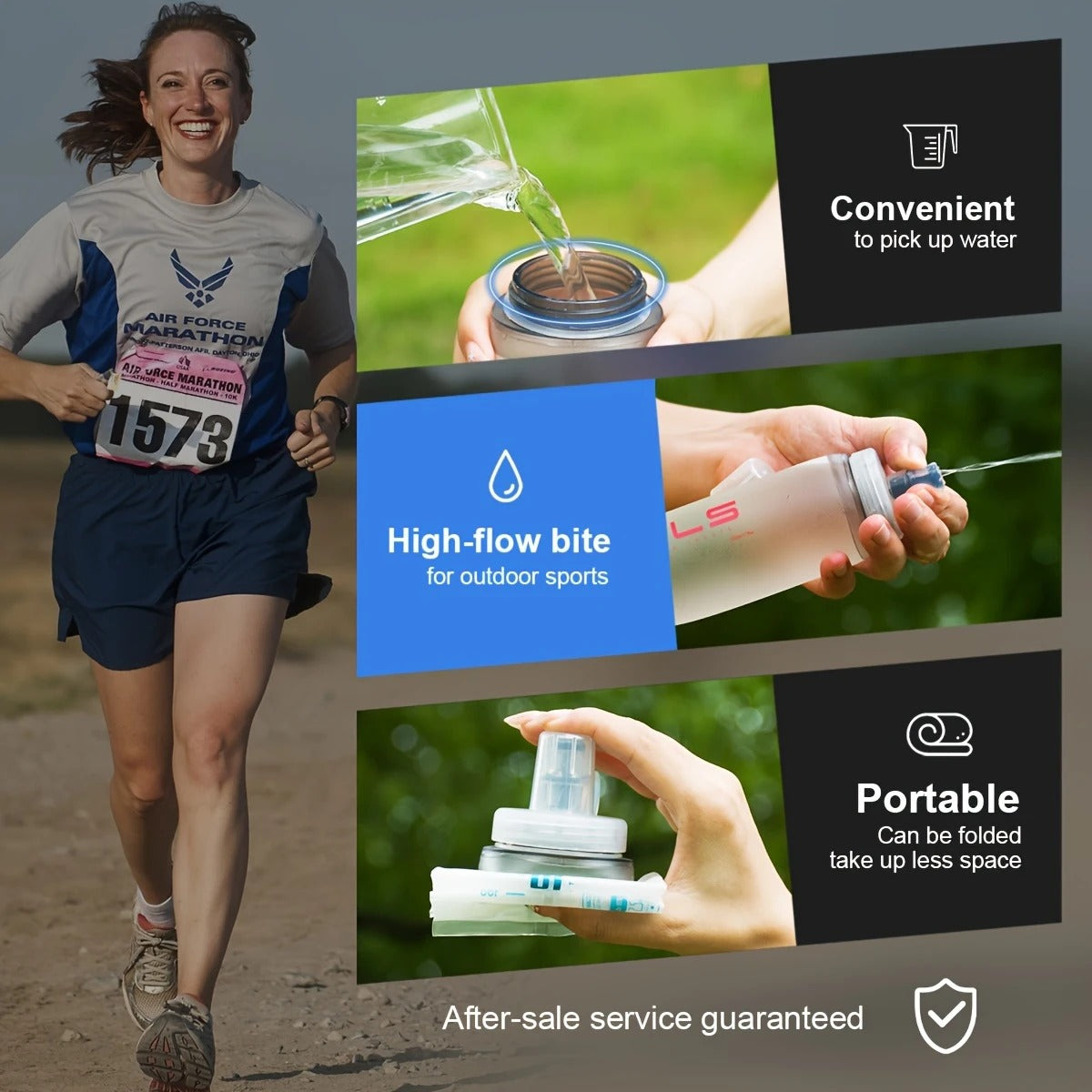 Running Soft Flask White 150-300-350 ML