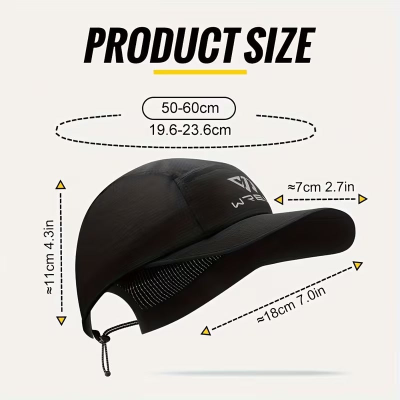 Running cap with Adjustable Strap