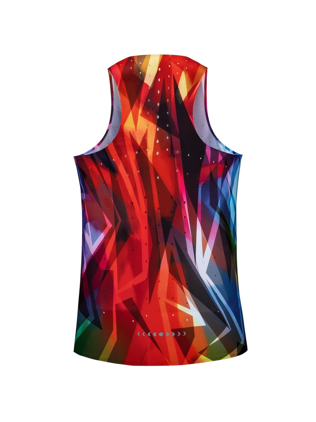 Men's Professional Marathon Running Sleeveless T-shirt Fire Color