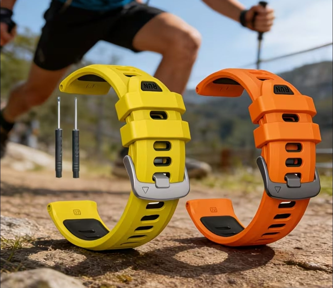 Soft Silicone Garmin forerunner 965 strap
