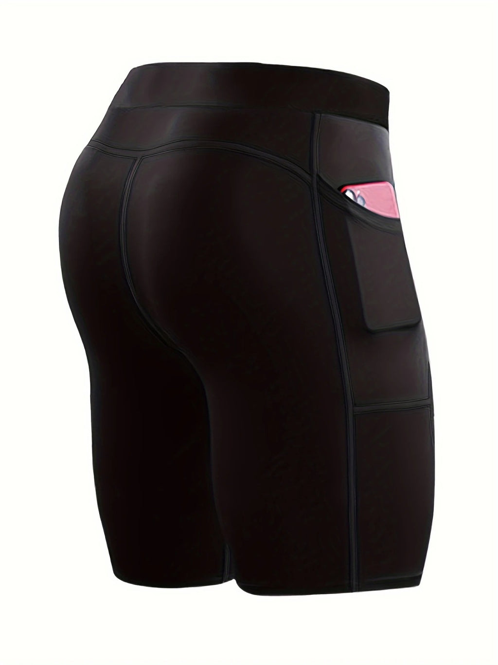 Men's Compression Running Shorts with pockets black