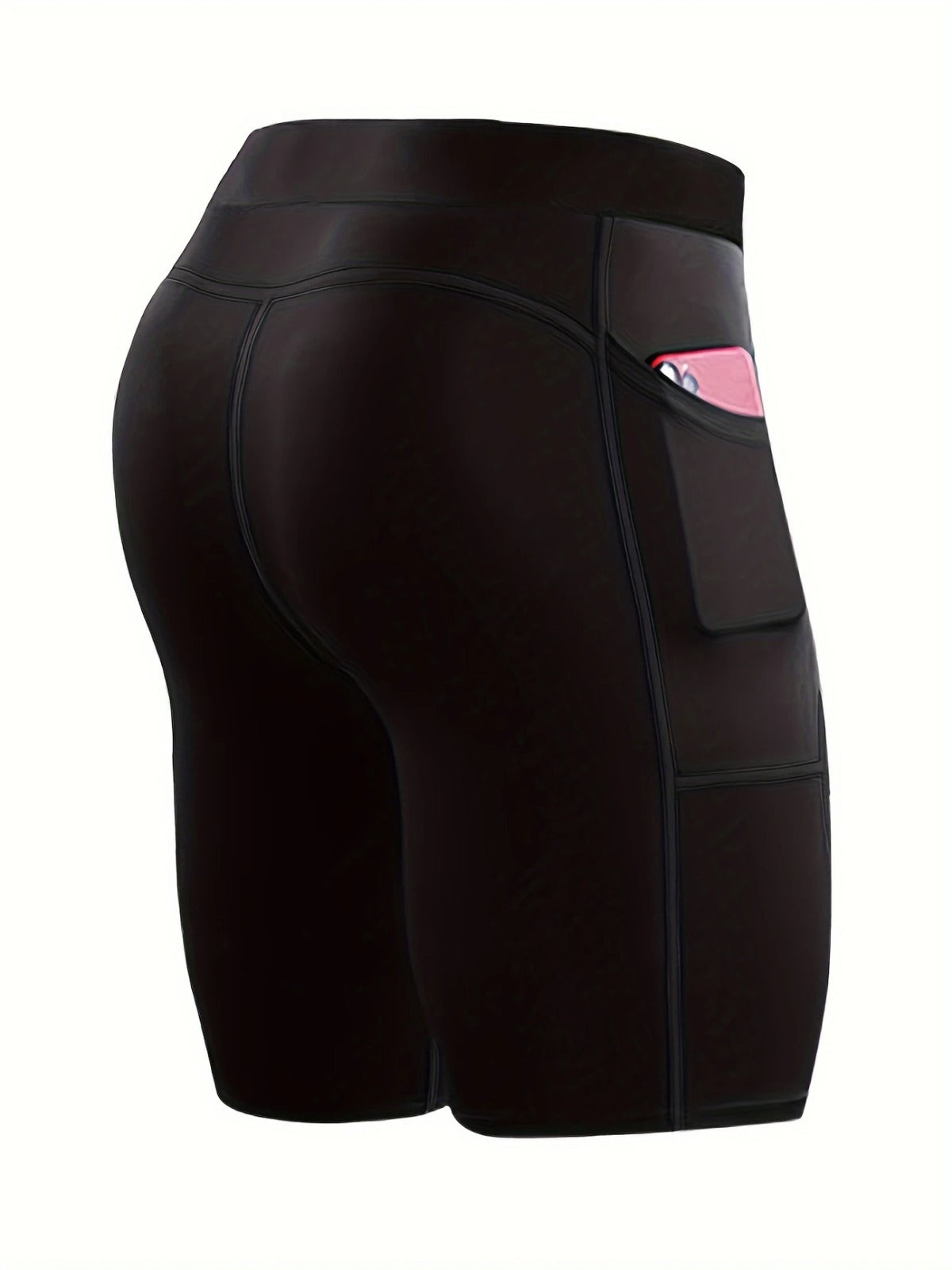 Men's Compression Running Shorts with pockets black