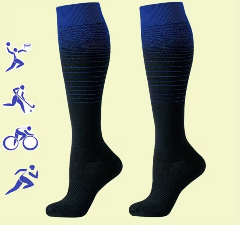 Colorful Lines Compression Socks