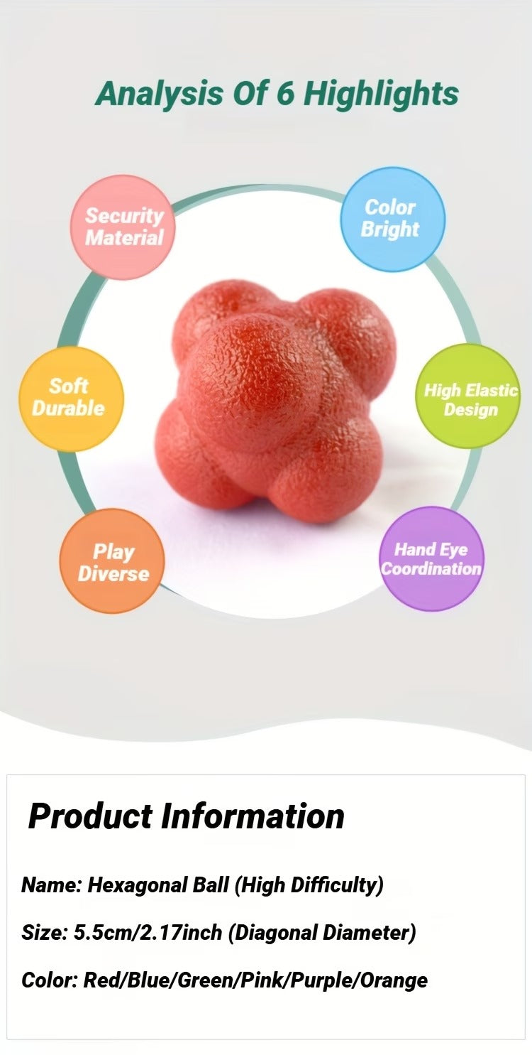 Rubber Hexagon Reaction Ball