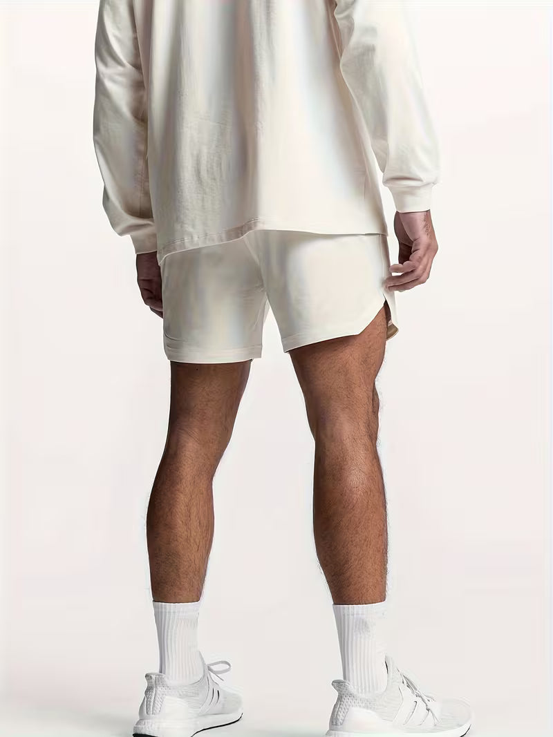 Quick-Dry Multi-Pocket Running Shorts