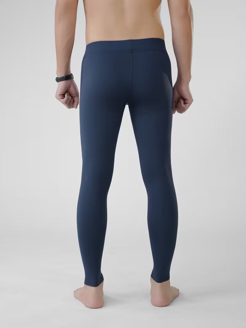 Men's running Compression leggings  Blue
