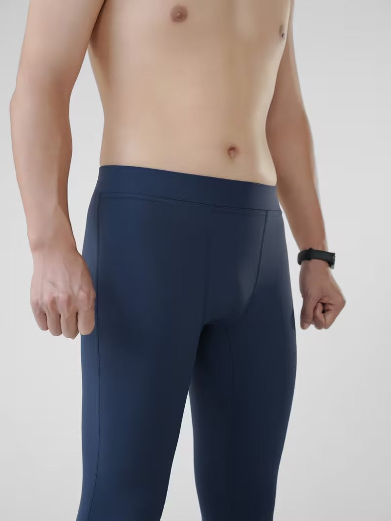 Men's running Compression leggings  Blue