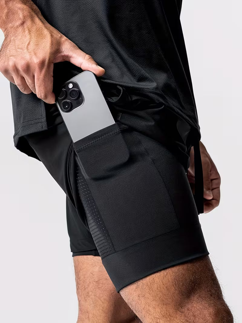 Athletic Shorts - Quick-Dry, Breathable with Pockets for Basketball & Running Training