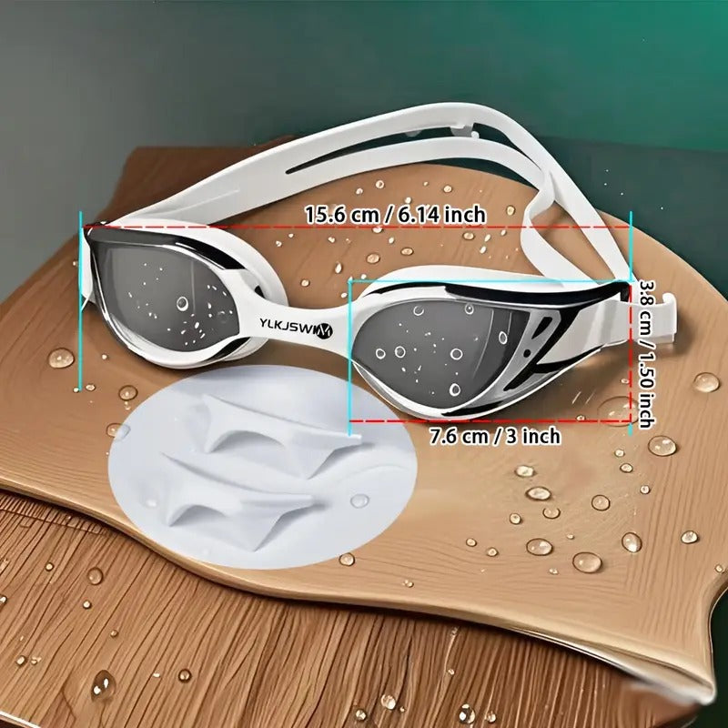 Swimming Goggles White Yellow