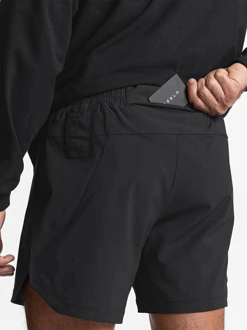 Quick-Dry Multi-Pocket Running Shorts