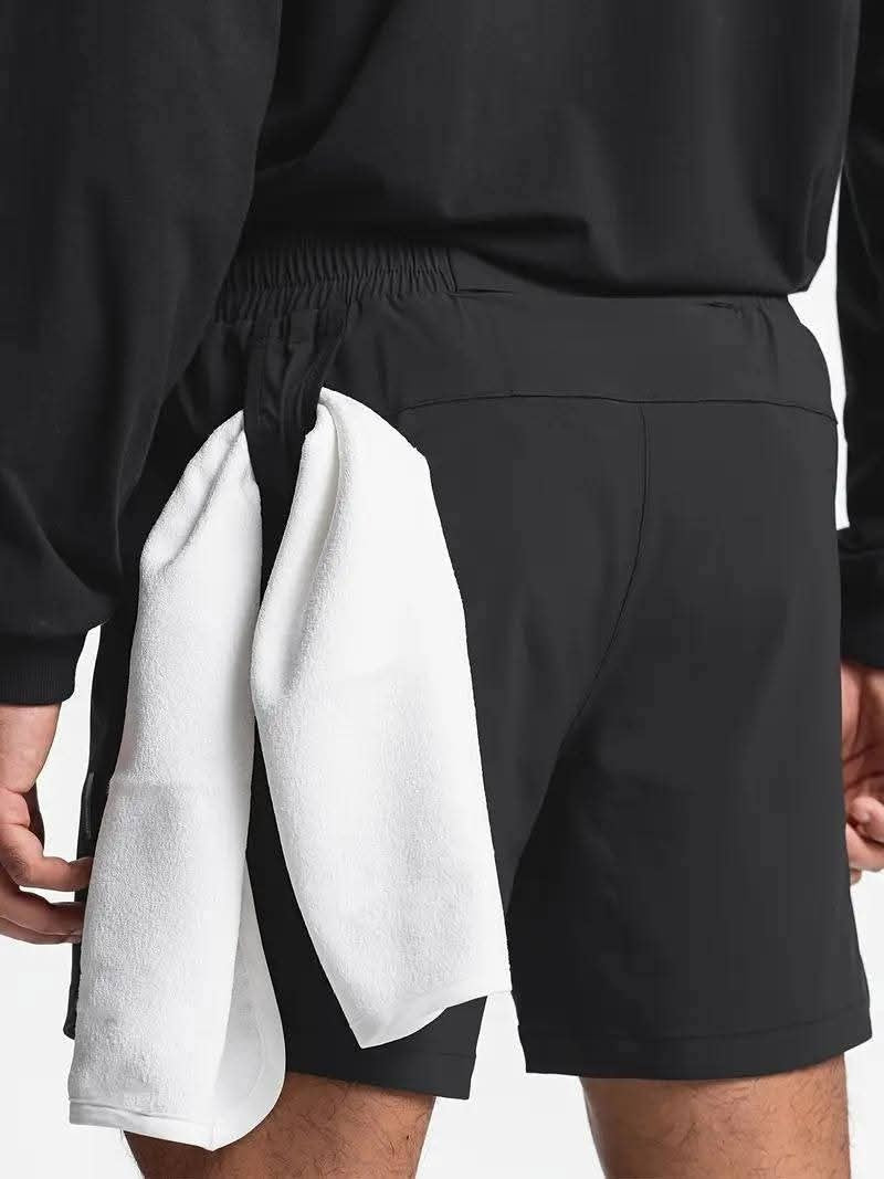 Quick-Dry Multi-Pocket Running Shorts