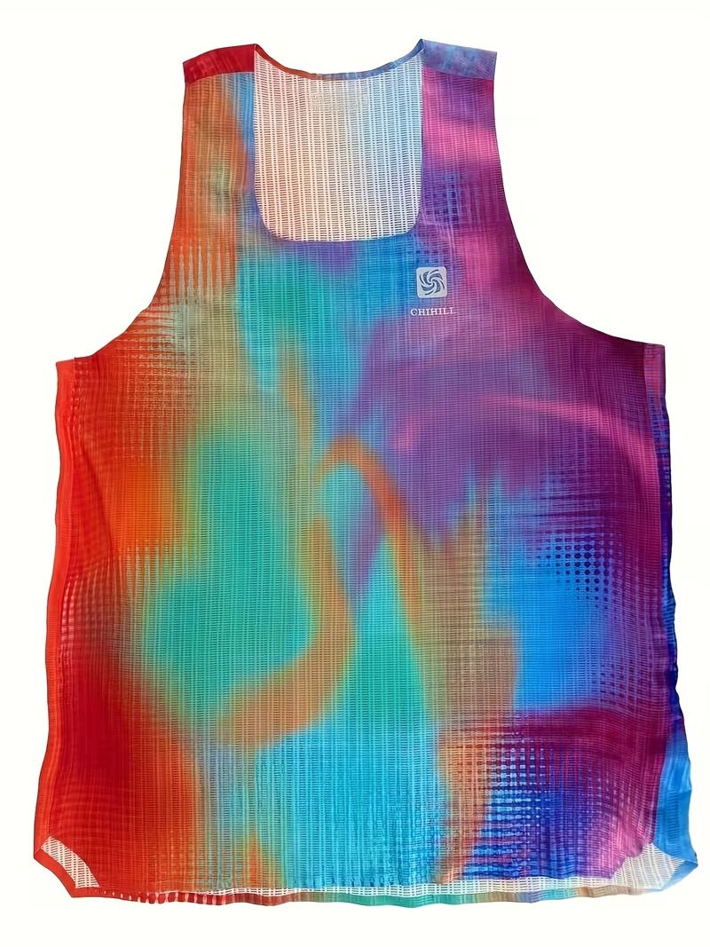 Men's Professional Marathon Running Sleeveless T-Shirt Colorful