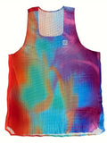 Men's Professional Marathon Running Sleeveless T-Shirt Colorful