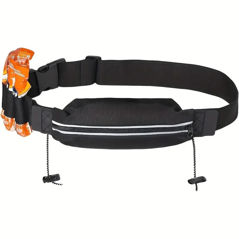 Bib Belt with Zipper Pocket