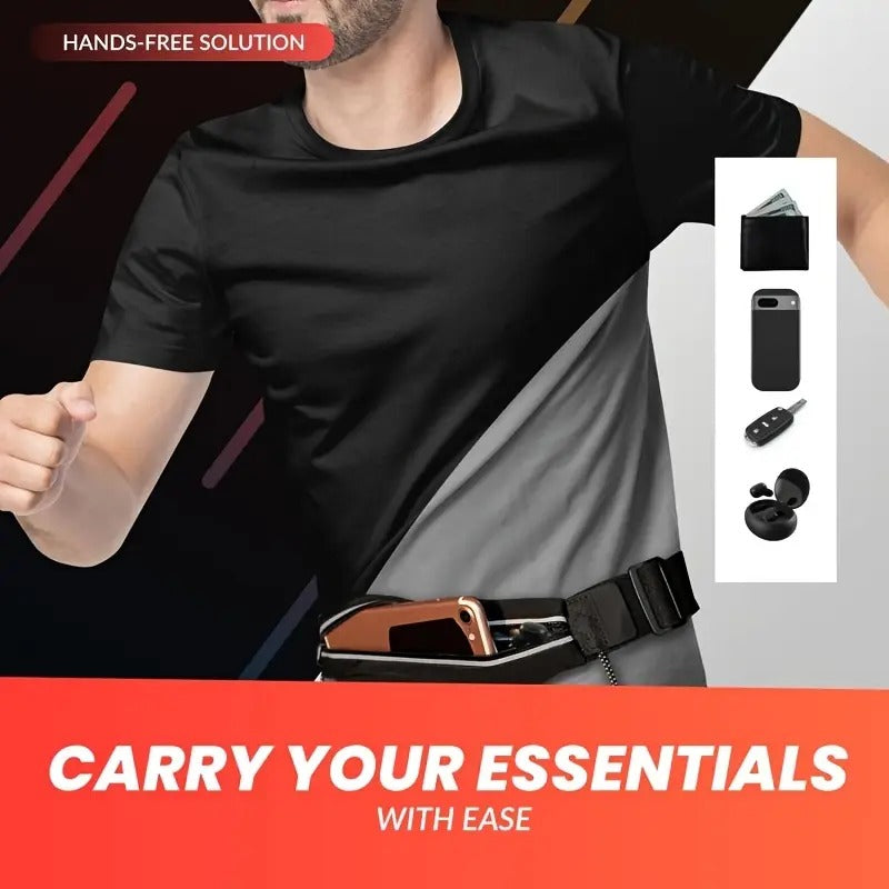 Bib Belt with Zipper Pocket