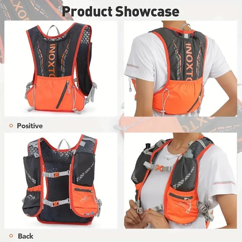 Running Vest Orange Black