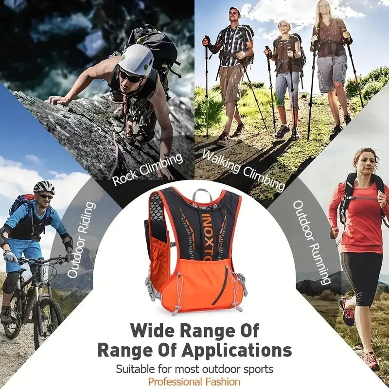 Running Vest Orange Black